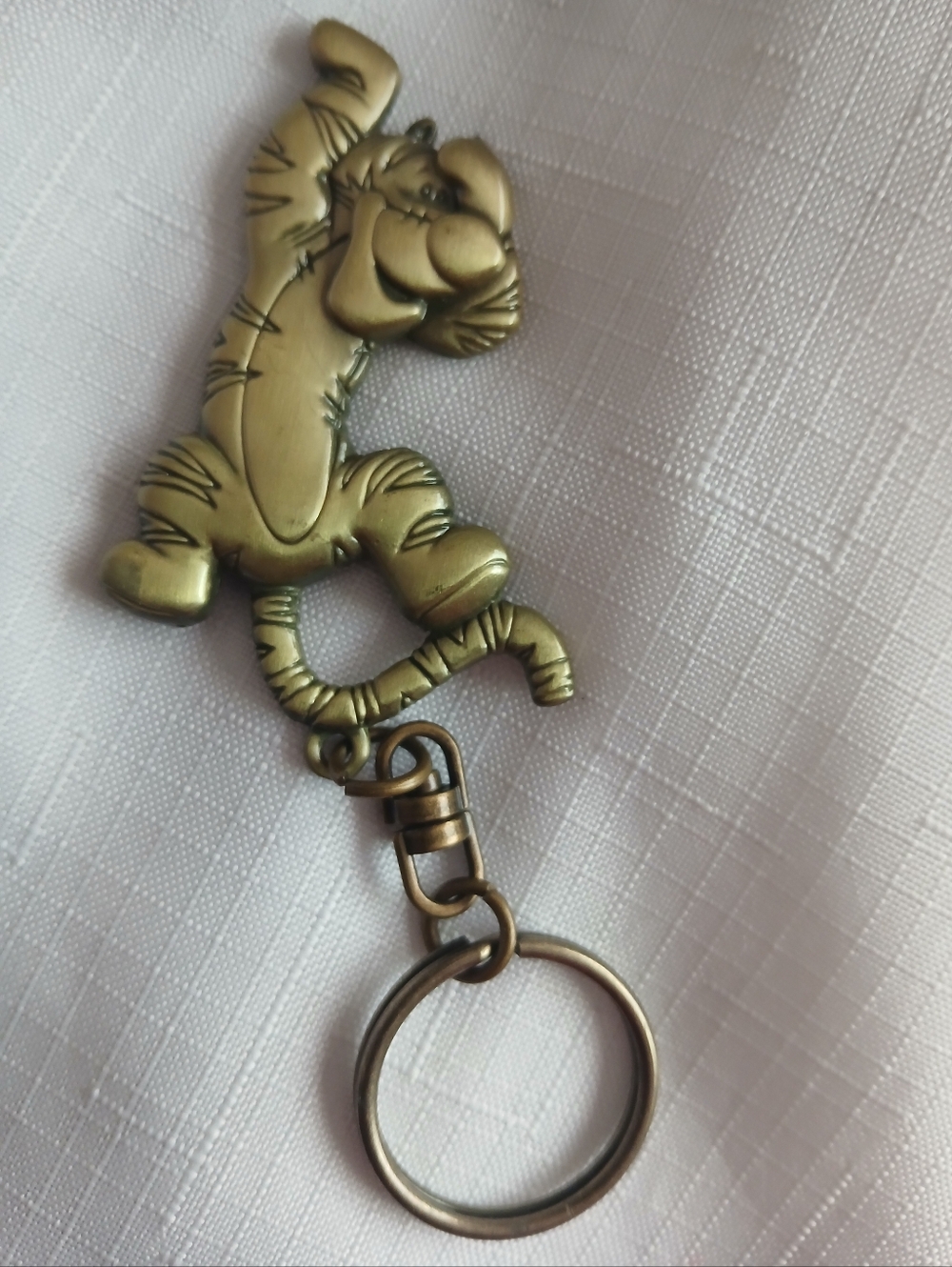 Disney Tigger Brass Tone Keychain
